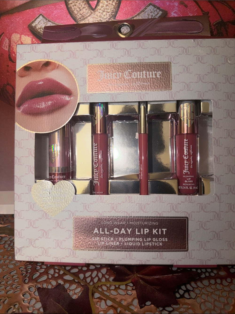 Juicy Couture All-Day Lip Kit — Dusty Rose & Berry
